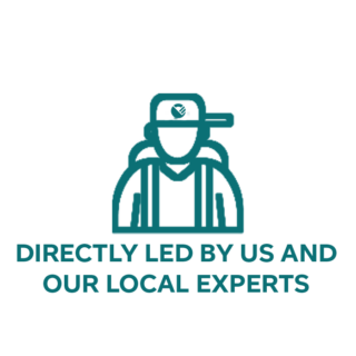 Directly led by us and our local experts