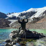 Image from the Plaza de Mulas Camp on the Aconcagua Expedition featuring Hari Budha Magar, the first double over-the-knee amputee to climb Everest, as he takes on the challenging ascent of South America's highest peak.